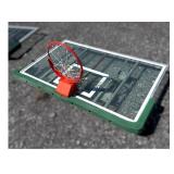 Glass Basketball Backboard with Rim and Net