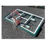 Glass Basketball Backboard with Rim and Net