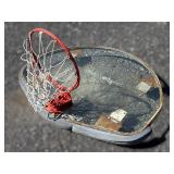 Glass Basketball Backboard with Rim and Net