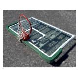 Glass Basketball Backboard with Rim and Net