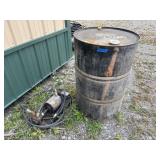 Metal Barrel w/ Older Gas, Pump