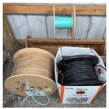 Spools Of Fiber Optic And Coaxial Cable