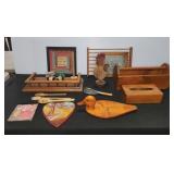 Rustic Country Decor Lot With Wooden Accents