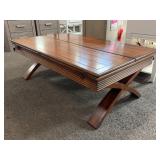 Wood Drop Leaf Dining Table With X Base