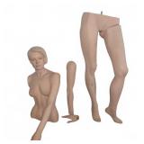 Vintage Female Mannequin Parts w/ Wear and Cracks