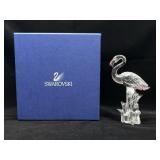 Swarovski Crystal Flamingo Figurine with Box