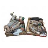 Duck Decoys, Mixed Materials, 12pcs