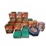 Holiday and Cocoa Tin Canisters Lot