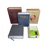 Holy Bible and Religious Book Lot, 5 Volumes