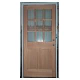 Doug Fir 9 Lite Exterior Door 36x80 LH Prehung