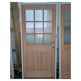 Doug Fir Exterior 9 Lite Door 36x80 LH Prehung