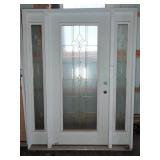 Prehung Steel Door With Glass Sidelites 36x80