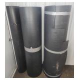 Three Rolls Black Plastic Sheeting