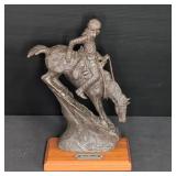 Frederic Remington Bronze Style Rider Figurine