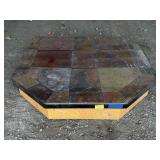 40" Peacock Slate Stove Board & Riser Set