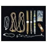 Fashion Bracelets Necklaces and Wristwatches