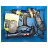 Ryobi Power Tools Lot With Charger And Batteries