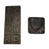 Metal Candy Molds Animal Squares Heart Valentine
