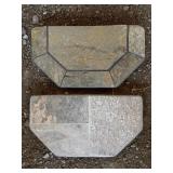 Silver Slate & Snow Quartzite hearthstone Samples