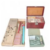 Vintage Sewing Kit With Box, Venus, Gears,