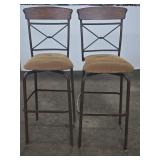 Metal Bar Stools With Fabric Seats