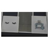 3 Framed Prints, Lashes, Perfume, Mirror