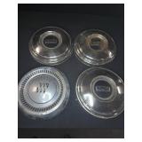 4 Buick Metal Hubcaps Mixed Designs