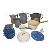 Enamelware Coffee Pots and Pans