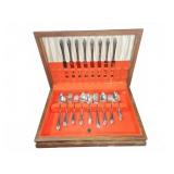 Rogers Overland Silverplate Flatware Set in Box
