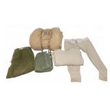 US Military Sleeping Bag With Clothing Assortment