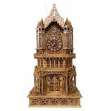 37 Gothic Style Wooden Craft Mantel Clock