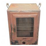 Boss Metal Bread Box Patd 1909 Glass Door