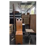 Wood Hall Tree, Bench, Lamp, Stand