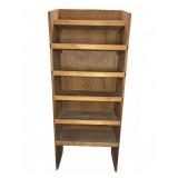 Five-Shelf Wooden Bookcase Unit