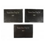 (3) 1982 United States Proof Coin Sets