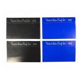 (4) United States Proof Sets, (2) 76 & (2) 72