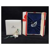 Swarovski Crystal Swan & Christmas Tree Ornaments