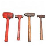 4 Hammers and Mallets Assorted Types