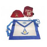 Ismailia Fez Hats & Masonic Apron Grant Steward