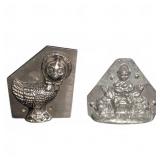 Metal Chocolate Molds Duck and Child Rabbits