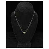 Italian 14K Yellow Gold Bead Pendant Necklace
