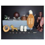 African Artifacts: Figures, Shield, Sculptures