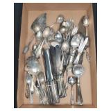 Lot Silver Plated Flatware Assortment