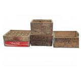 Wood Crates: Pepsi, Coke, Highland, Rochester