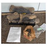 VFDR 24L8P LP Log Burner Set with Lava Rock