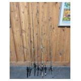 10 Fishing Poles and Reels