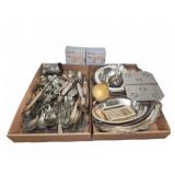 Silver Plated Flatware and Tableware Lot