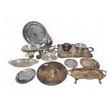 Silver-Plated Serving Trays and Tableware