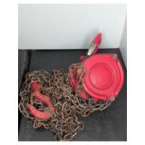 Coffing 1 Ton Chain Hoist Red Model LHM