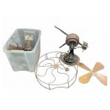 Antique Fan Parts and Bases Restoration Lot